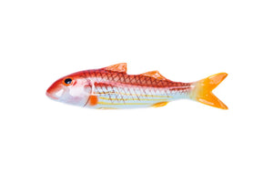 Striped red mullet ceramic fish